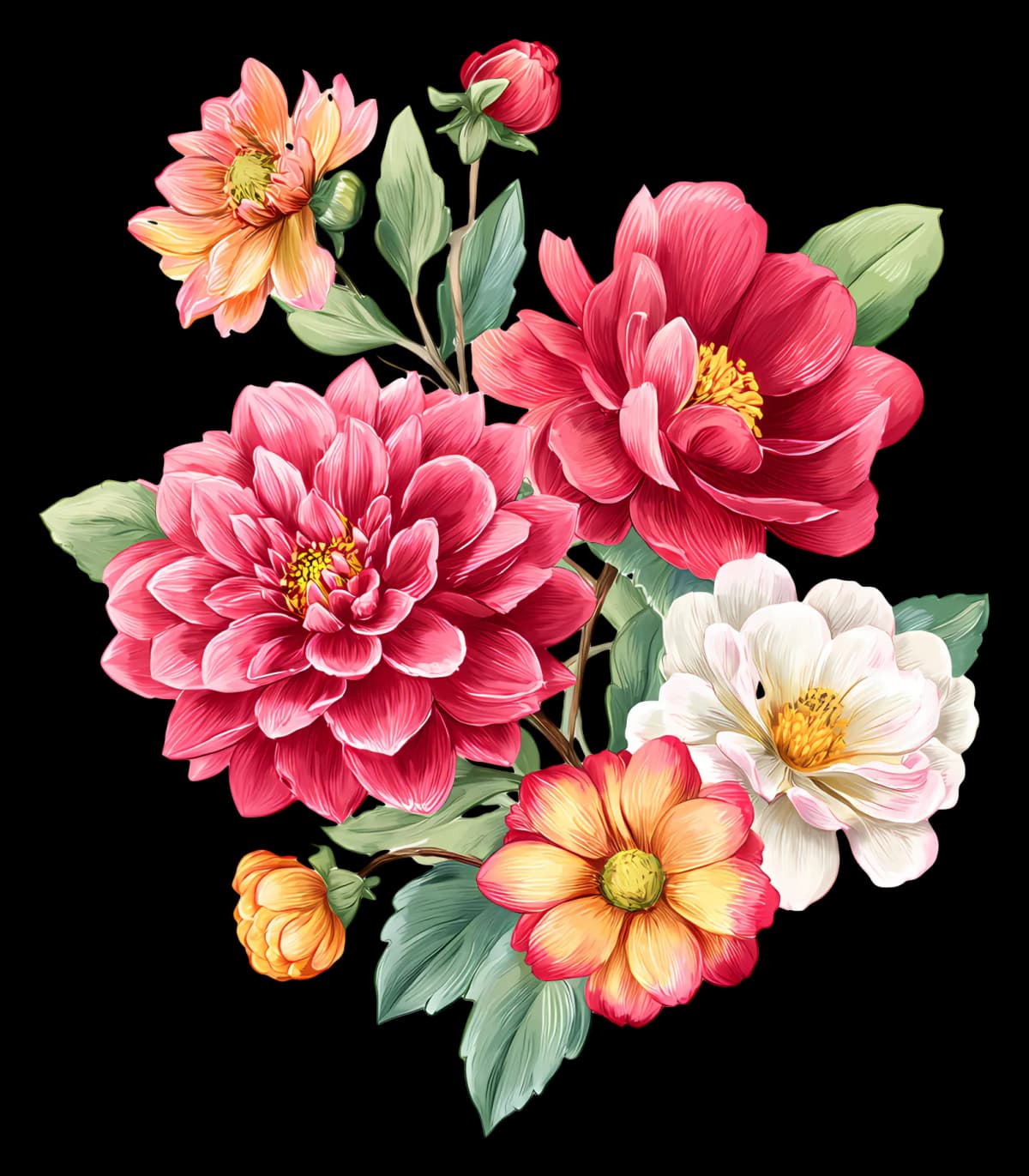 Footer floral corner