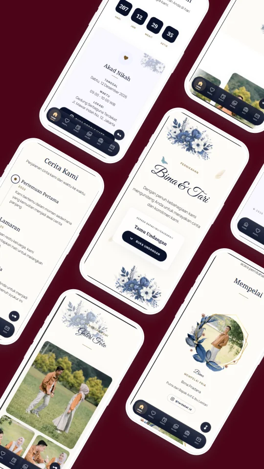 Preview desain Navy Botanical