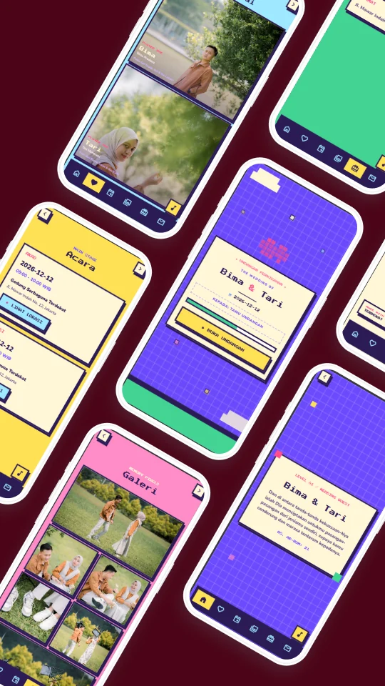 Preview desain Pixel Hearts