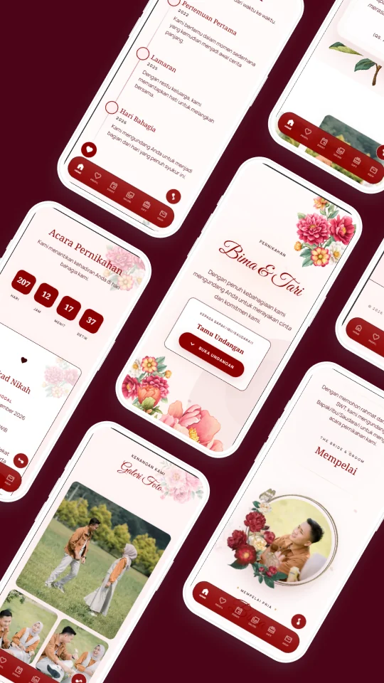 Preview desain Red Floral